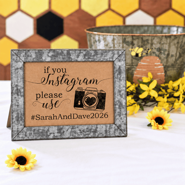 Instagram Hashtag Bridal Shower Sign