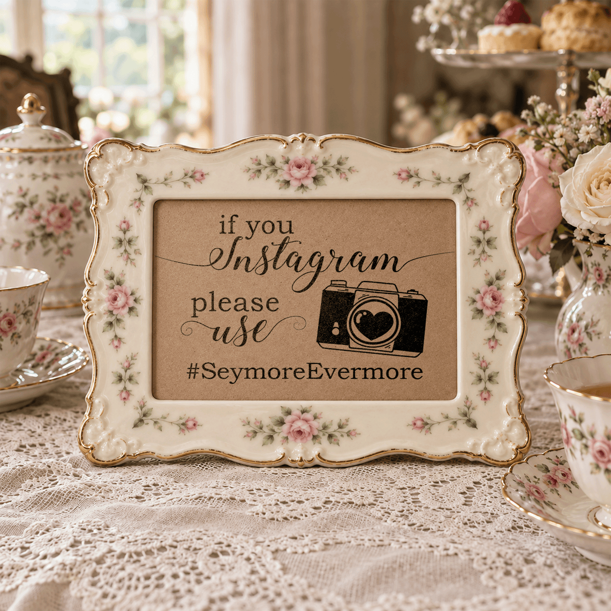 Instagram Hashtag Bridal Shower Sign