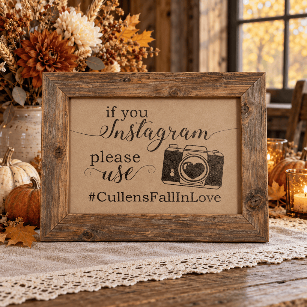 Instagram Hashtag Bridal Shower Sign
