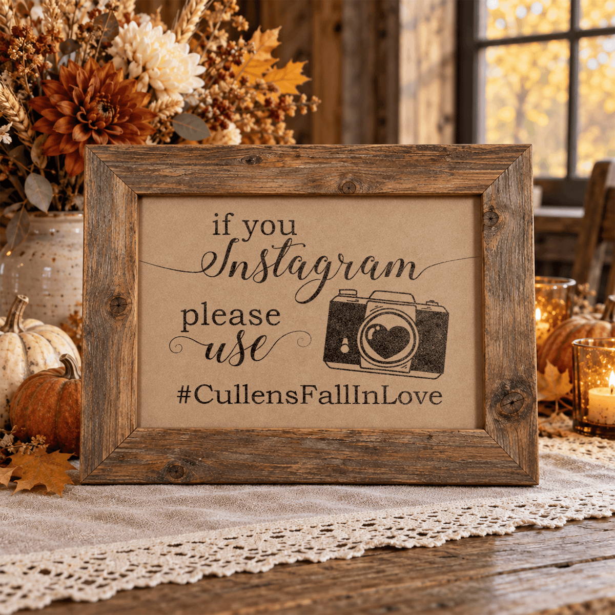 Instagram Hashtag Bridal Shower Sign
