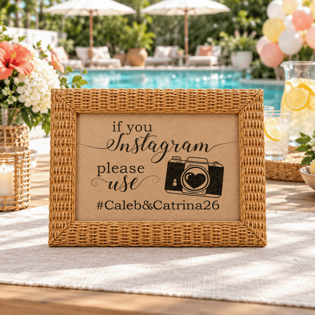 Instagram Hashtag Bridal Shower Sign