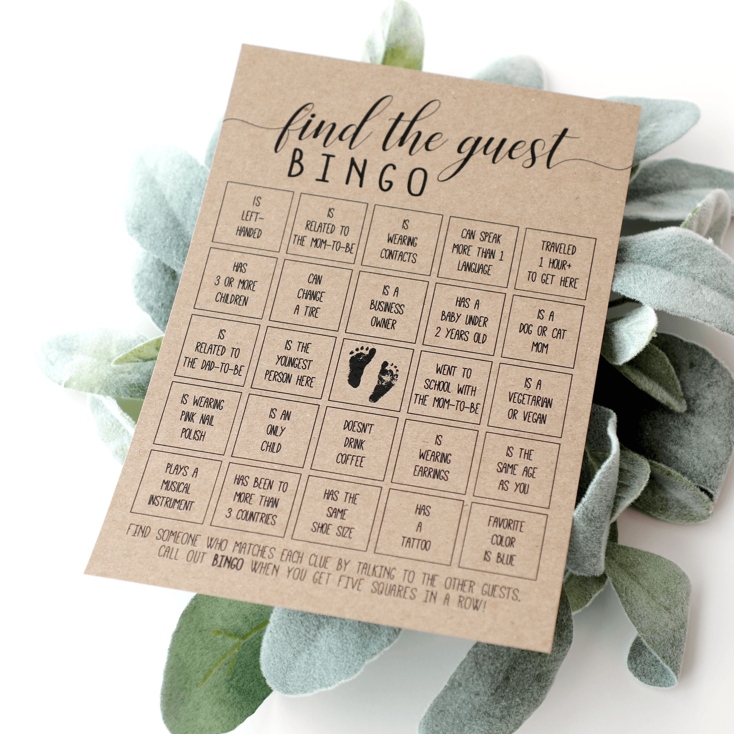 Find The Guest Bingo Baby Shower Game Secondary image