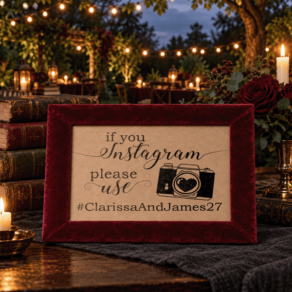 Instagram Hashtag Bridal Shower Sign