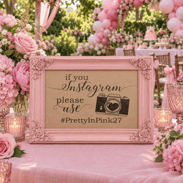Instagram Hashtag Bridal Shower Sign