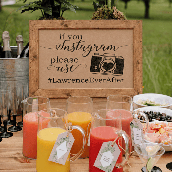 Instagram Hashtag Bridal Shower Sign
