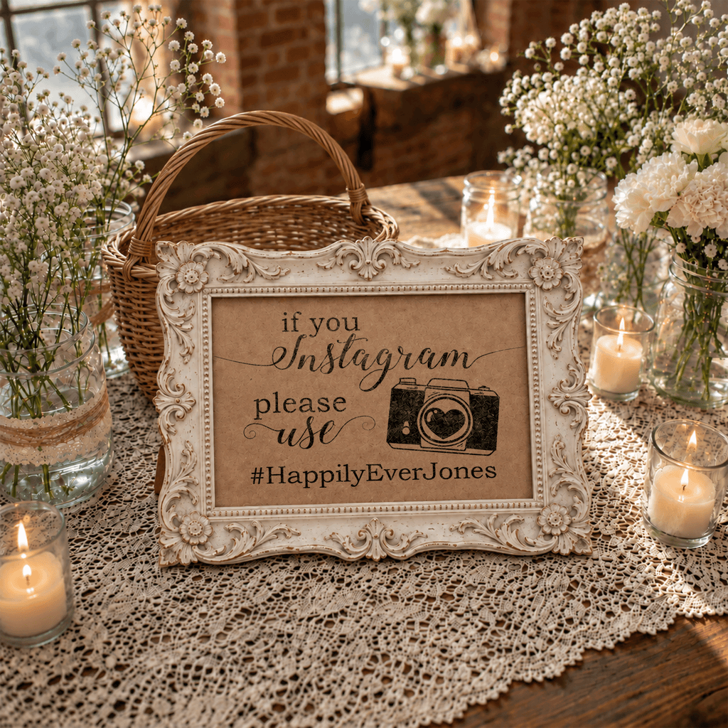 Instagram Hashtag Bridal Shower Sign