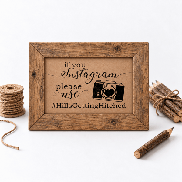 Instagram Hashtag Bridal Shower Sign