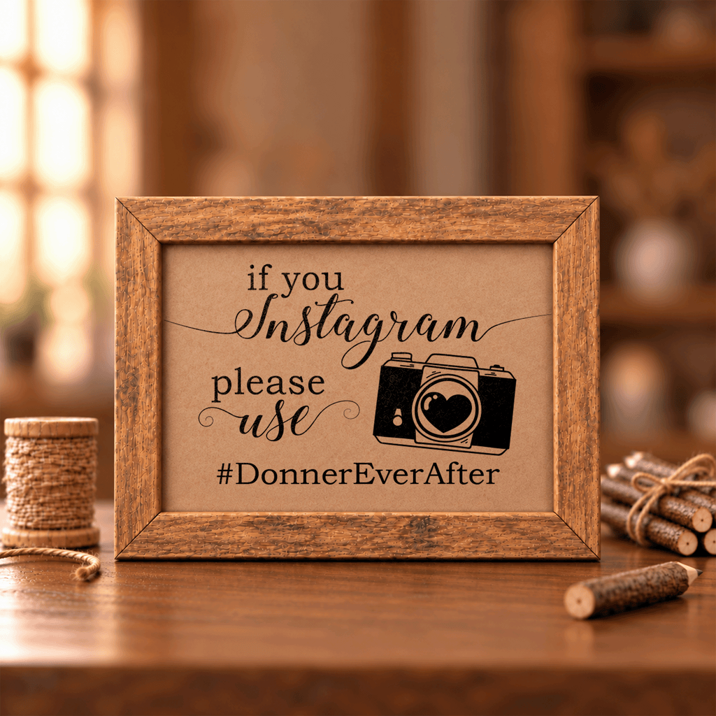 Instagram Hashtag Bridal Shower Sign