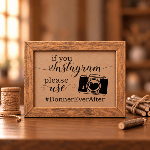 Instagram Hashtag Bridal Shower Sign