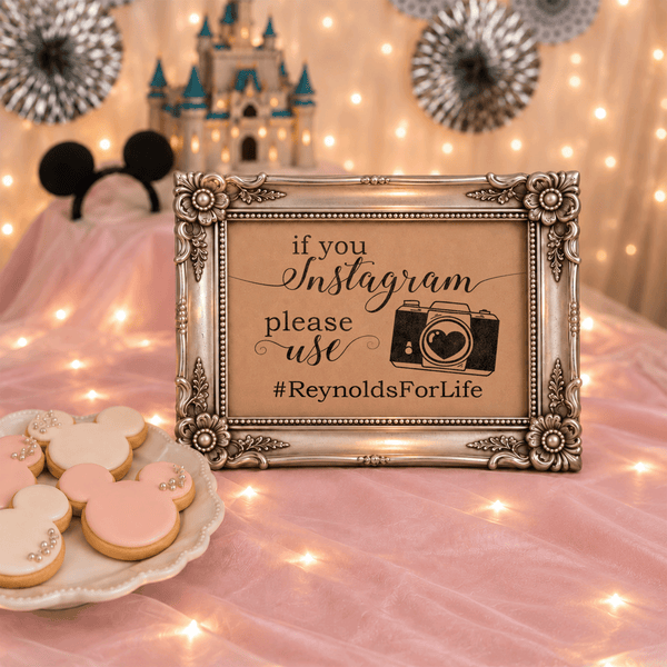 Instagram Hashtag Bridal Shower Sign
