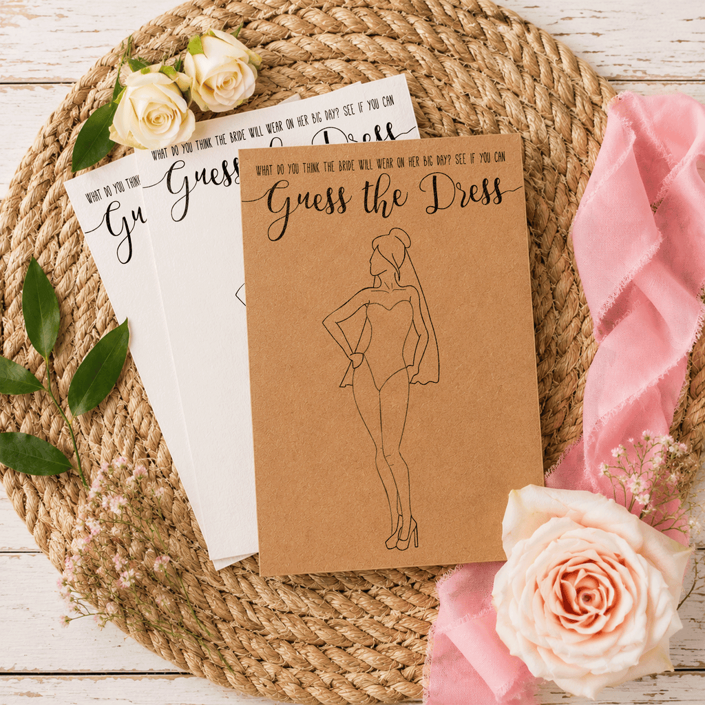 Guess the Dress Bridal Shower Game