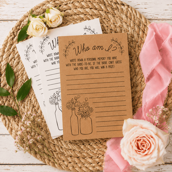 Who Am I Bridal Shower Game