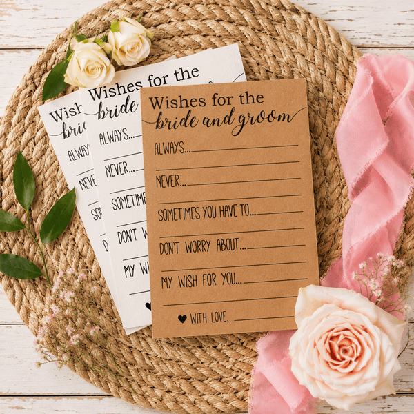 Wishes for the Bride and Groom Bridal Shower Activity