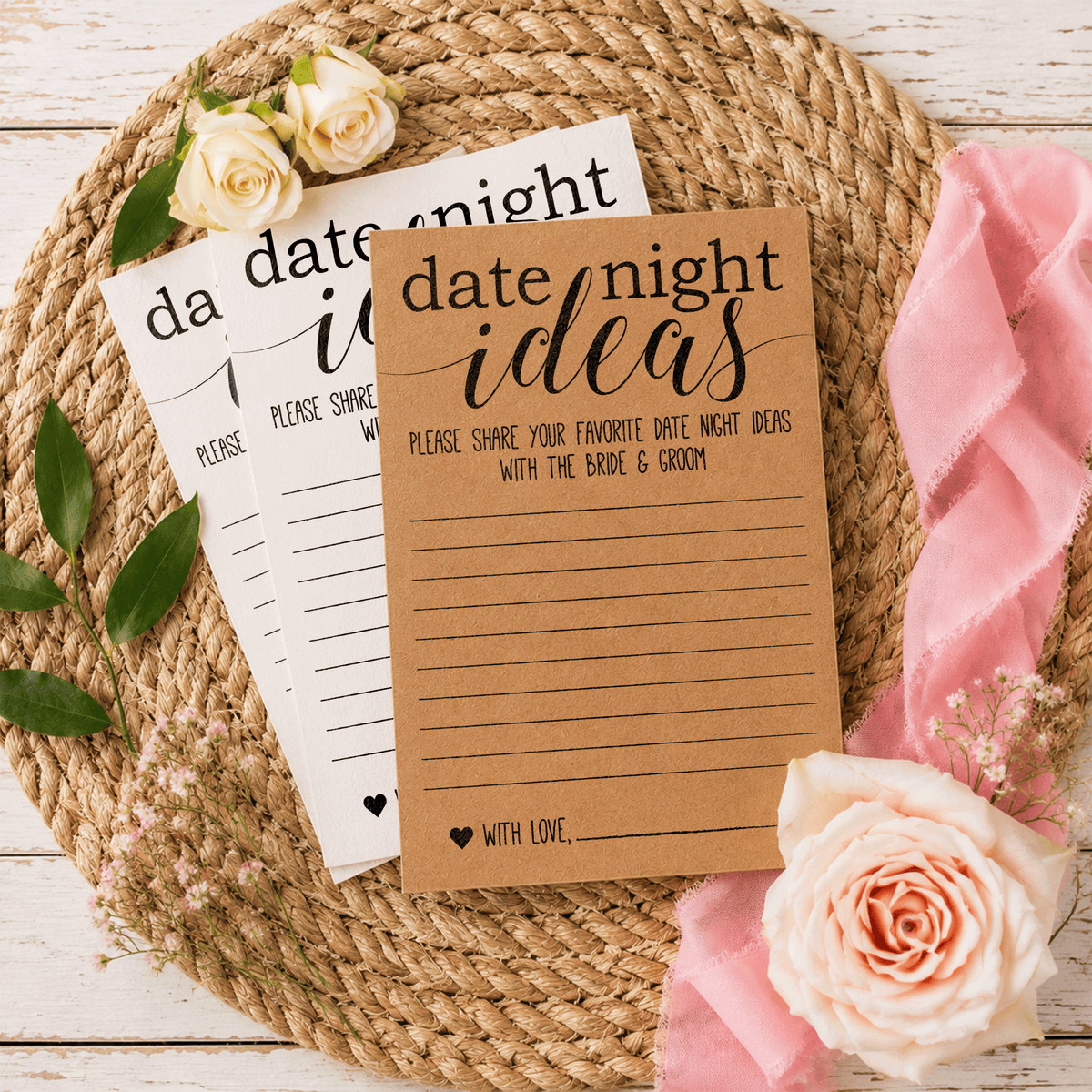 Date Night Ideas Bridal Shower Activity