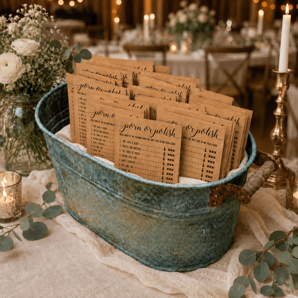 Porn Or Polish Bridal Shower Game