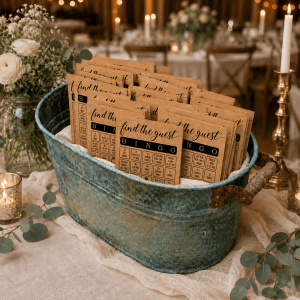 Find The Guest Bingo Bridal Shower Game