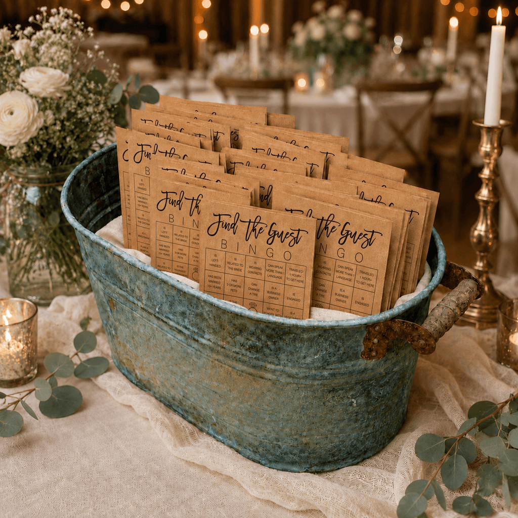 Find the Guest Bingo Bridal Shower Game