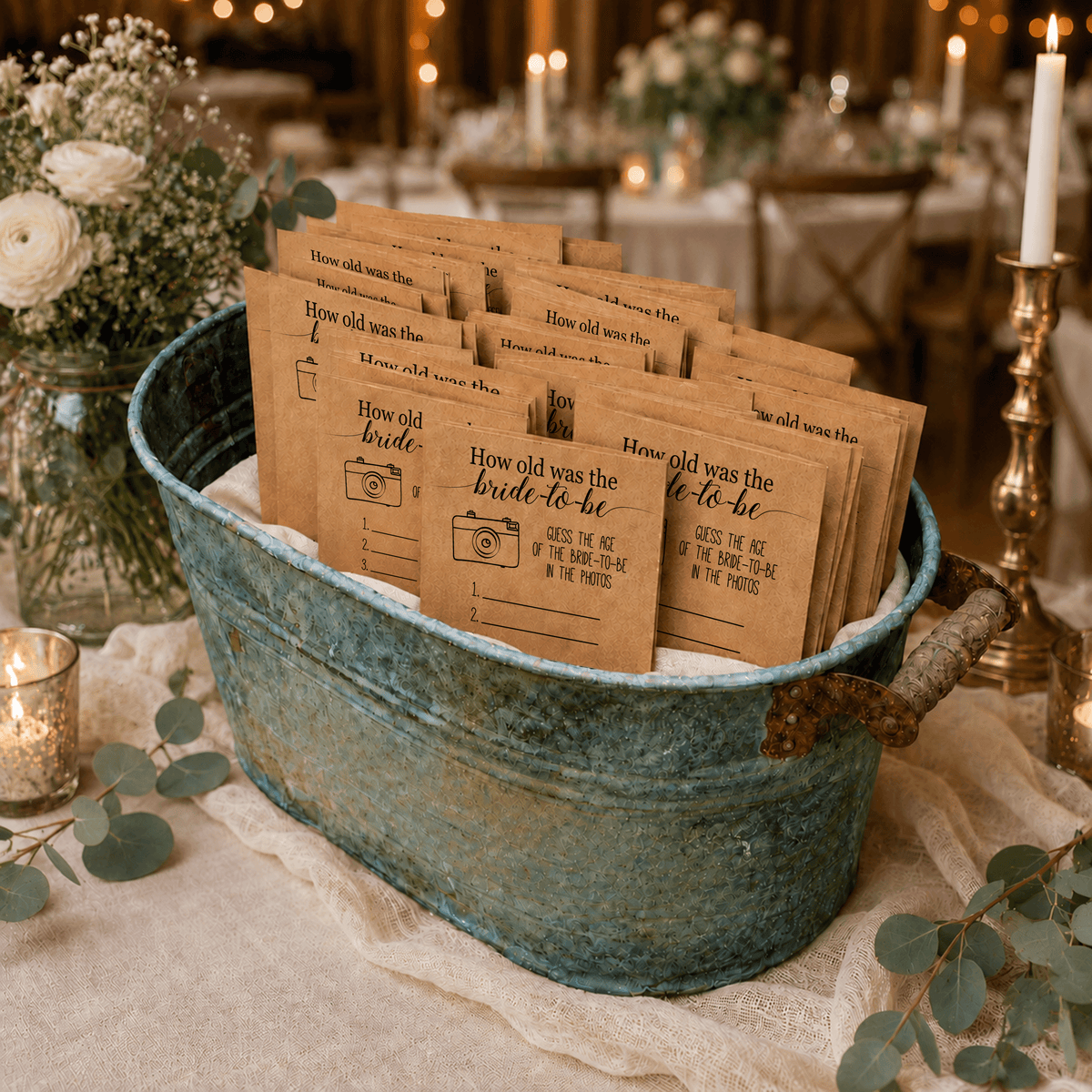 How Old was the Bride-to-be Bridal Shower Game