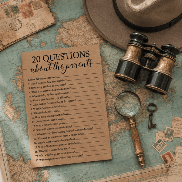 20 Questions about the Parents Baby Shower Game