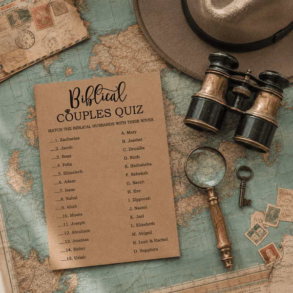 Bible Couples Quiz Bridal Shower Game