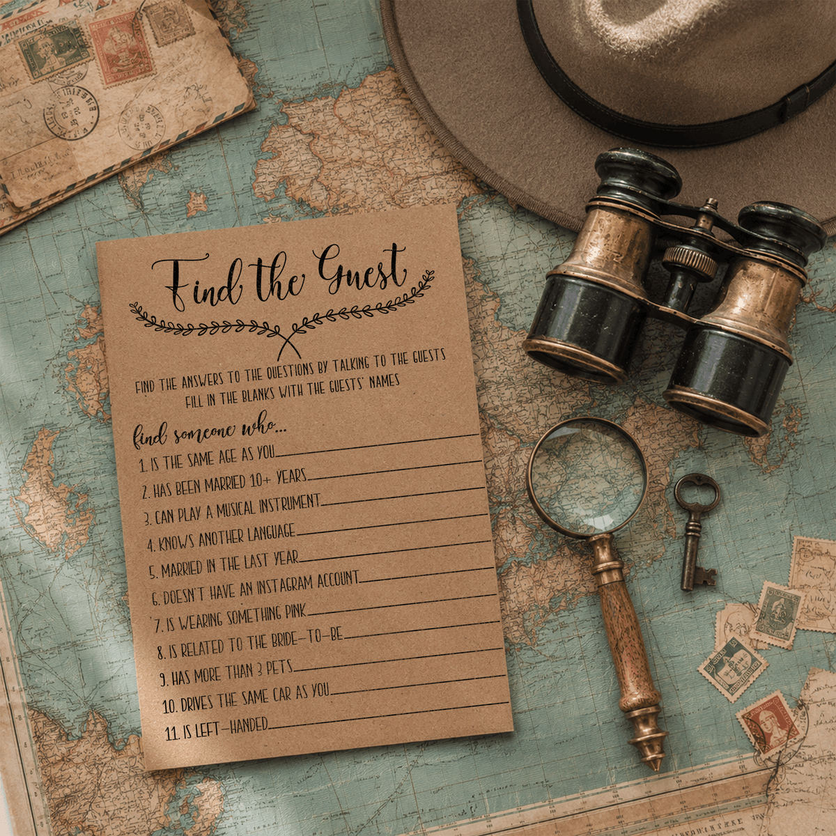 Find The Guest Bridal Shower Game