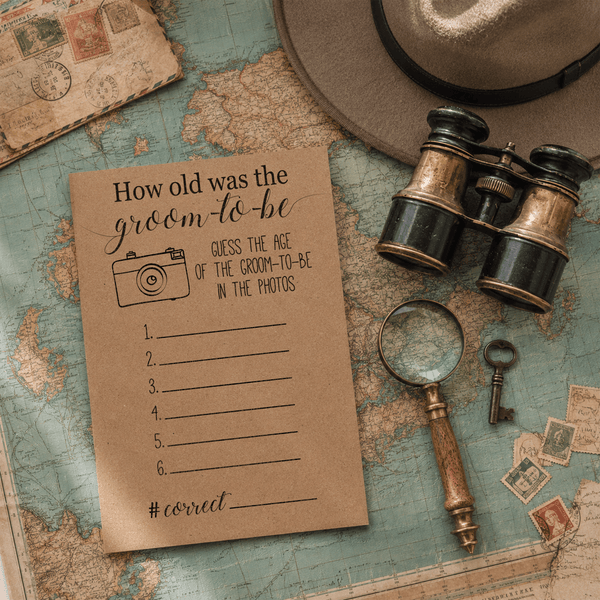How Old was the Groom-to-be Bridal Shower Game