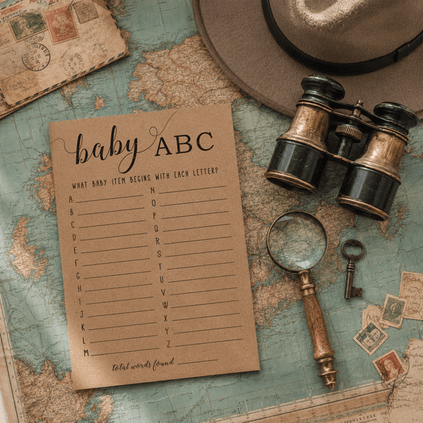 Baby ABC Baby Shower Game