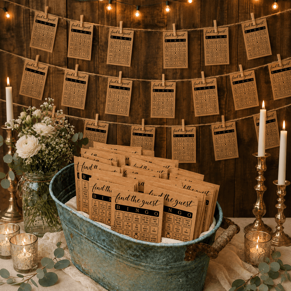 Find The Guest Bingo Bridal Shower Game