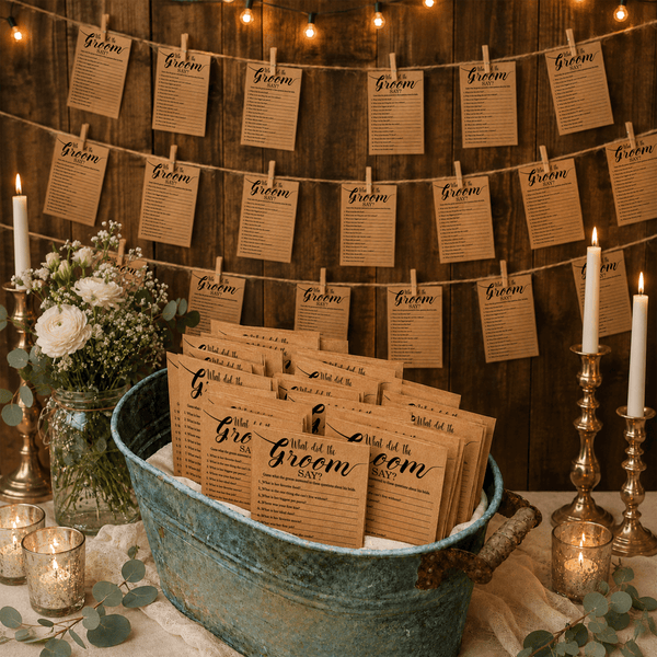 What Did The Groom Say Bridal Shower Game