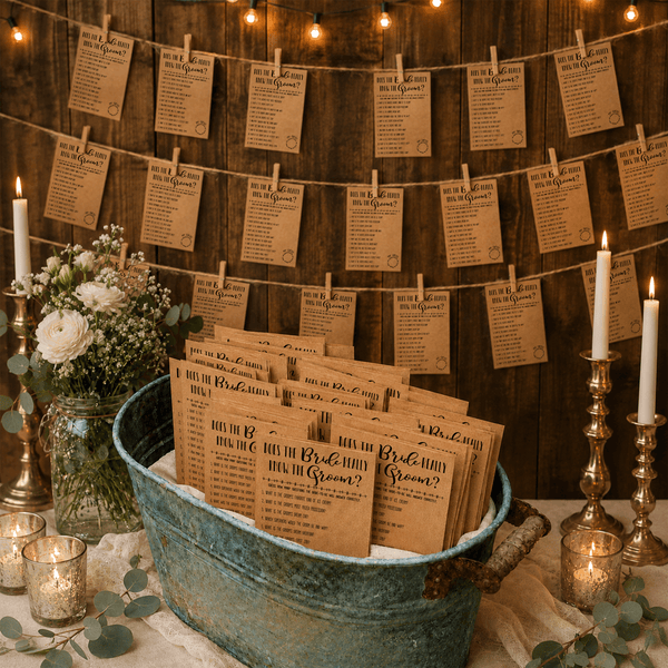 How Well Does The Bride Really Know The Groom Bridal Shower Game