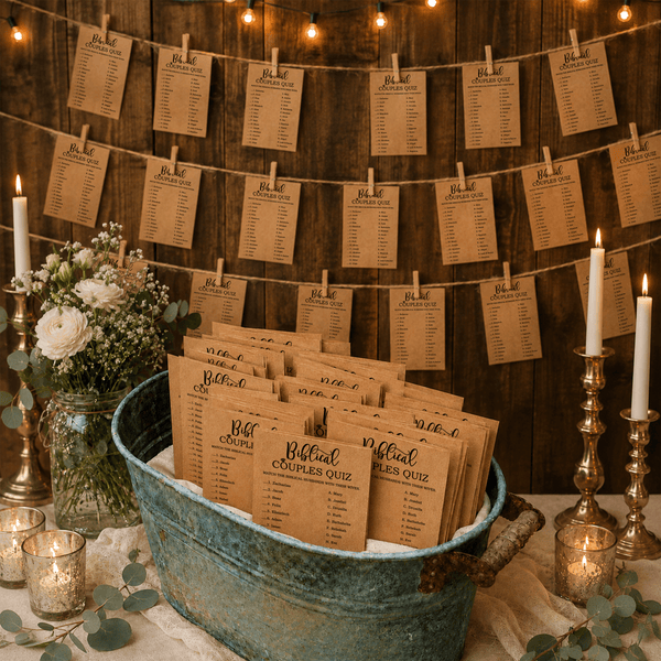 Bible Couples Quiz Bridal Shower Game