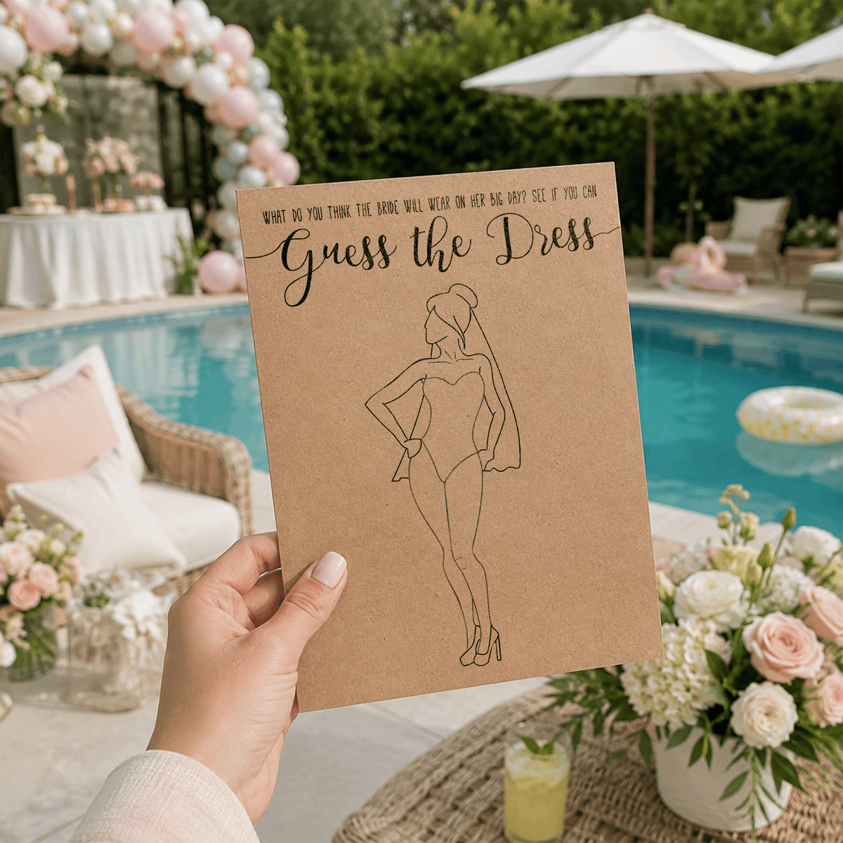 Guess the Dress Bridal Shower Game