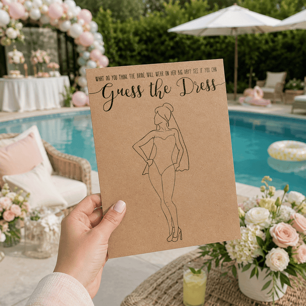 Guess the Dress Bridal Shower Game