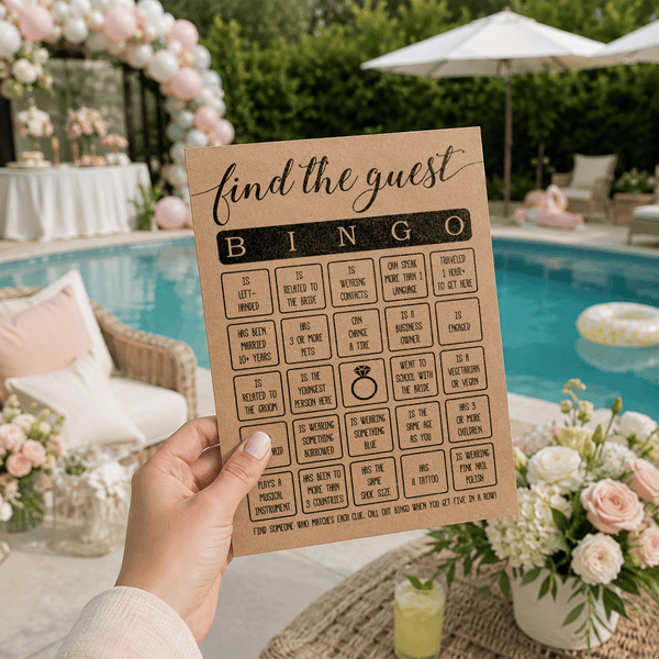 Find The Guest Bingo Bridal Shower Game