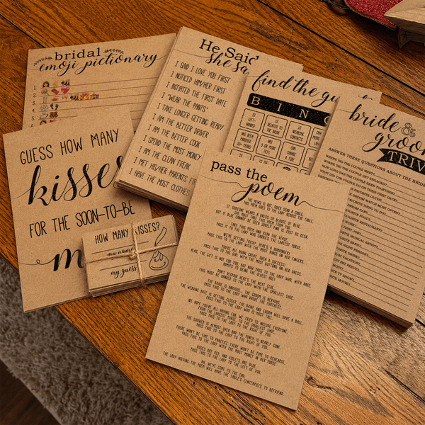Pass The Poem Bridal Shower Game