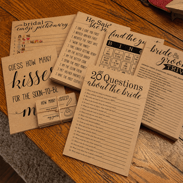 20 Questions about the Bride Bridal Shower Game