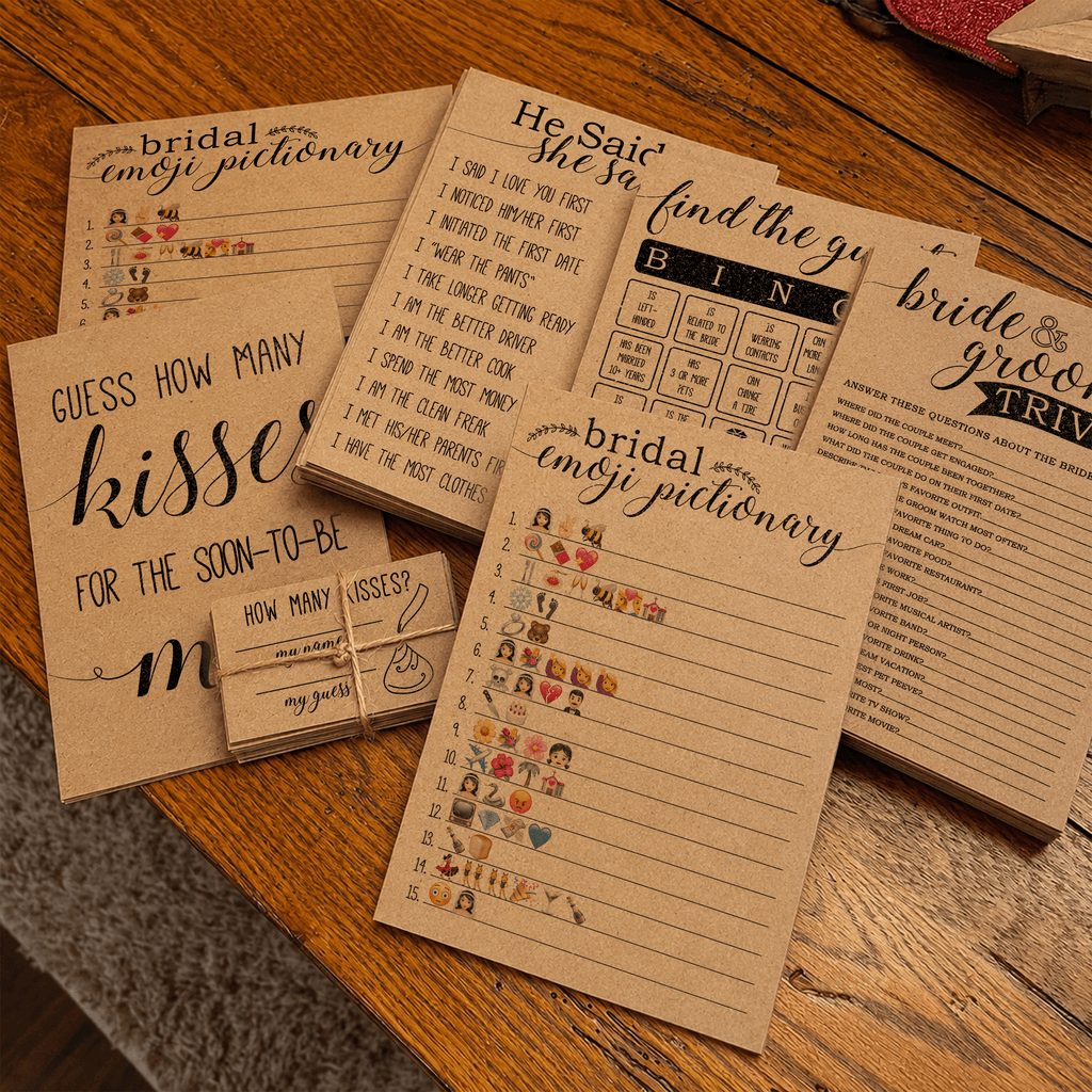 Bridal Emoji Pictionary Bridal Shower Game