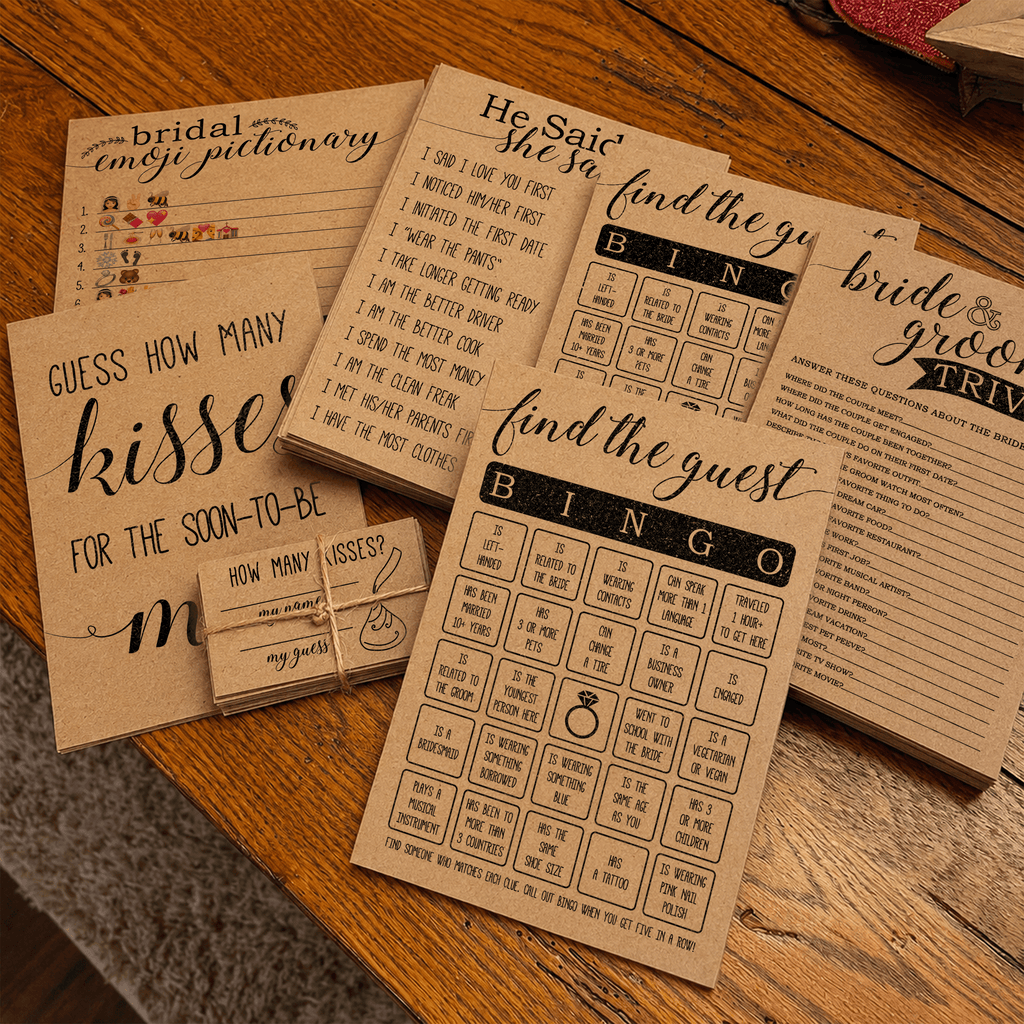 Find The Guest Bingo Bridal Shower Game