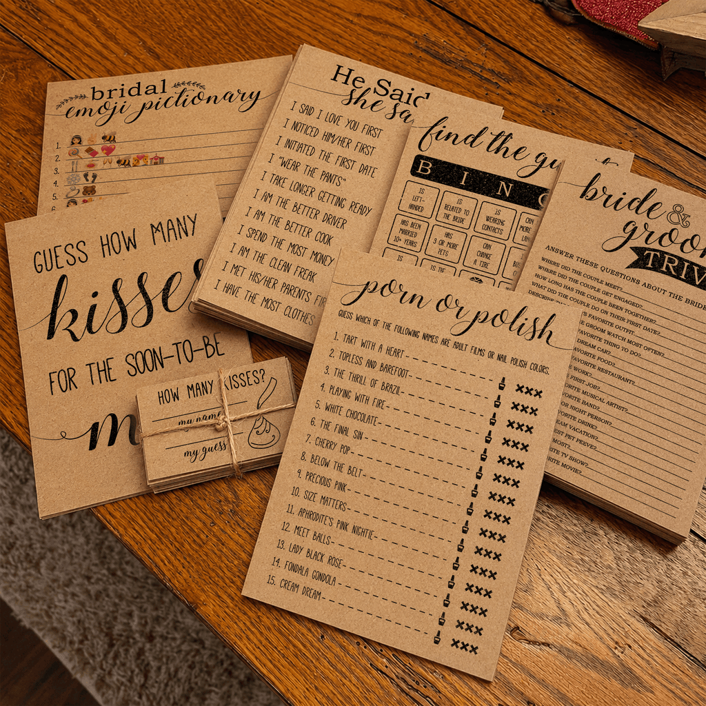Porn Or Polish Bridal Shower Game