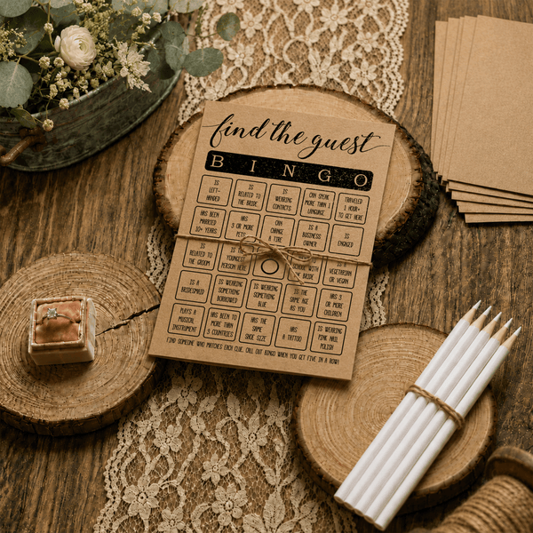 Find The Guest Bingo Bridal Shower Game