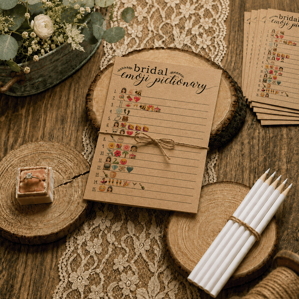 Bridal Emoji Pictionary Bridal Shower Game