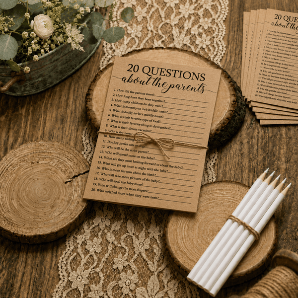 20 Questions about the Parents Baby Shower Game