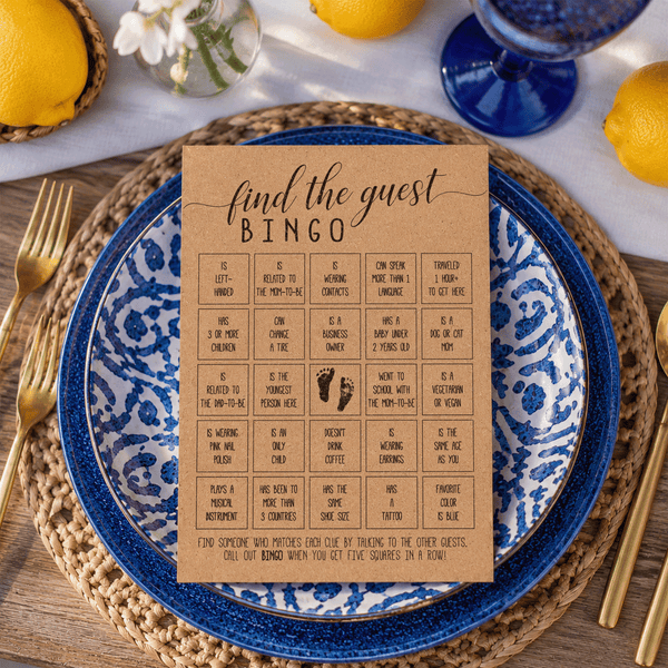 Find The Guest Bingo Baby Shower Game