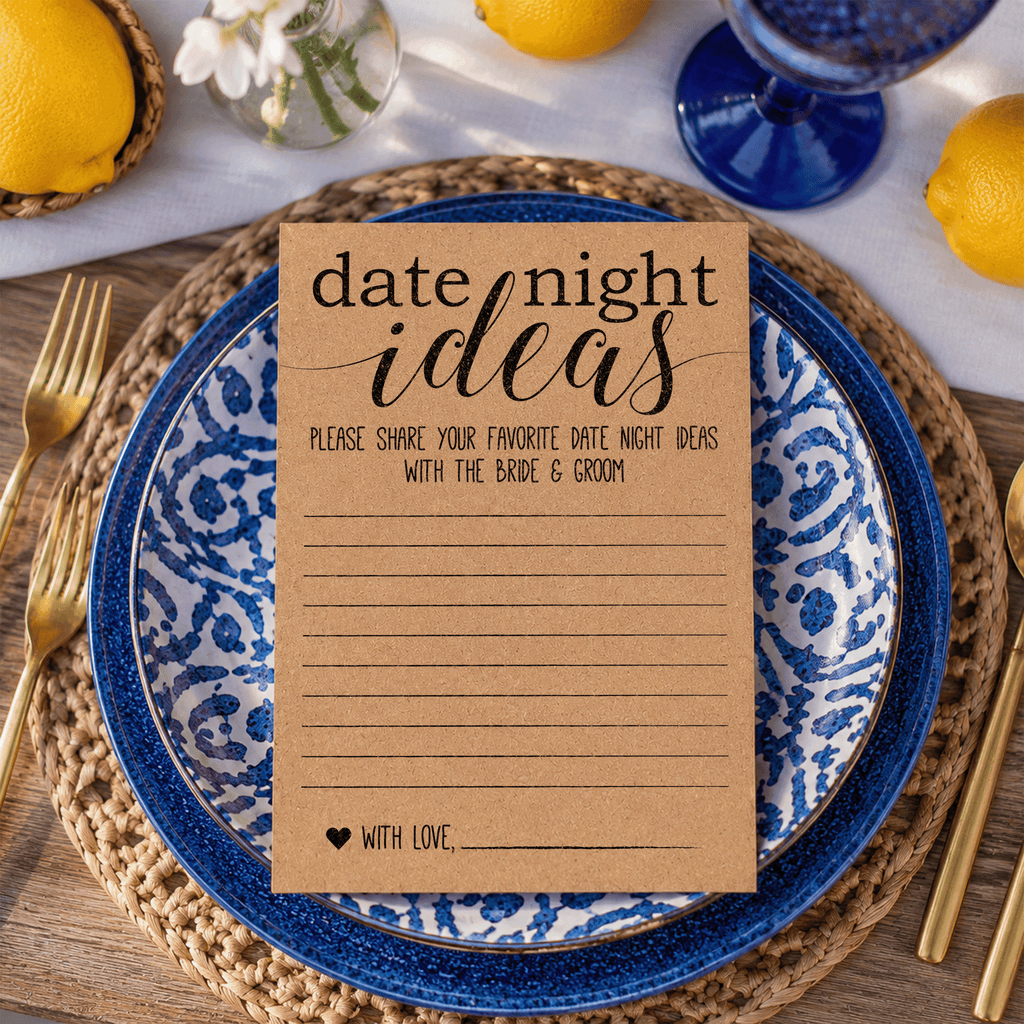Date Night Ideas Bridal Shower Activity