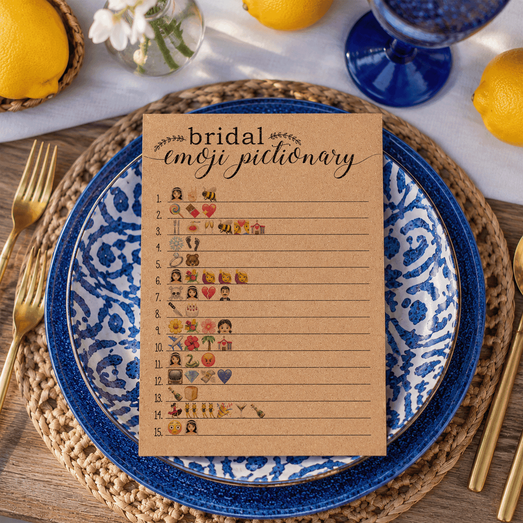Bridal Emoji Pictionary Bridal Shower Game