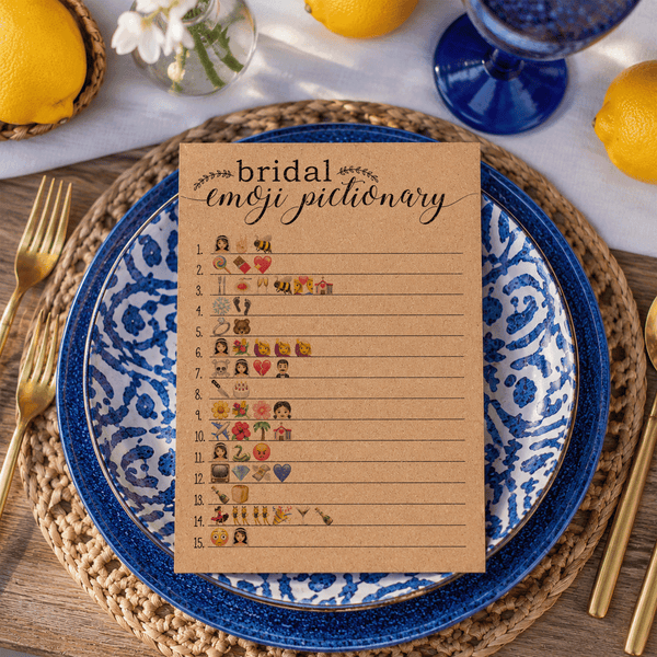 Bridal Emoji Pictionary Bridal Shower Game