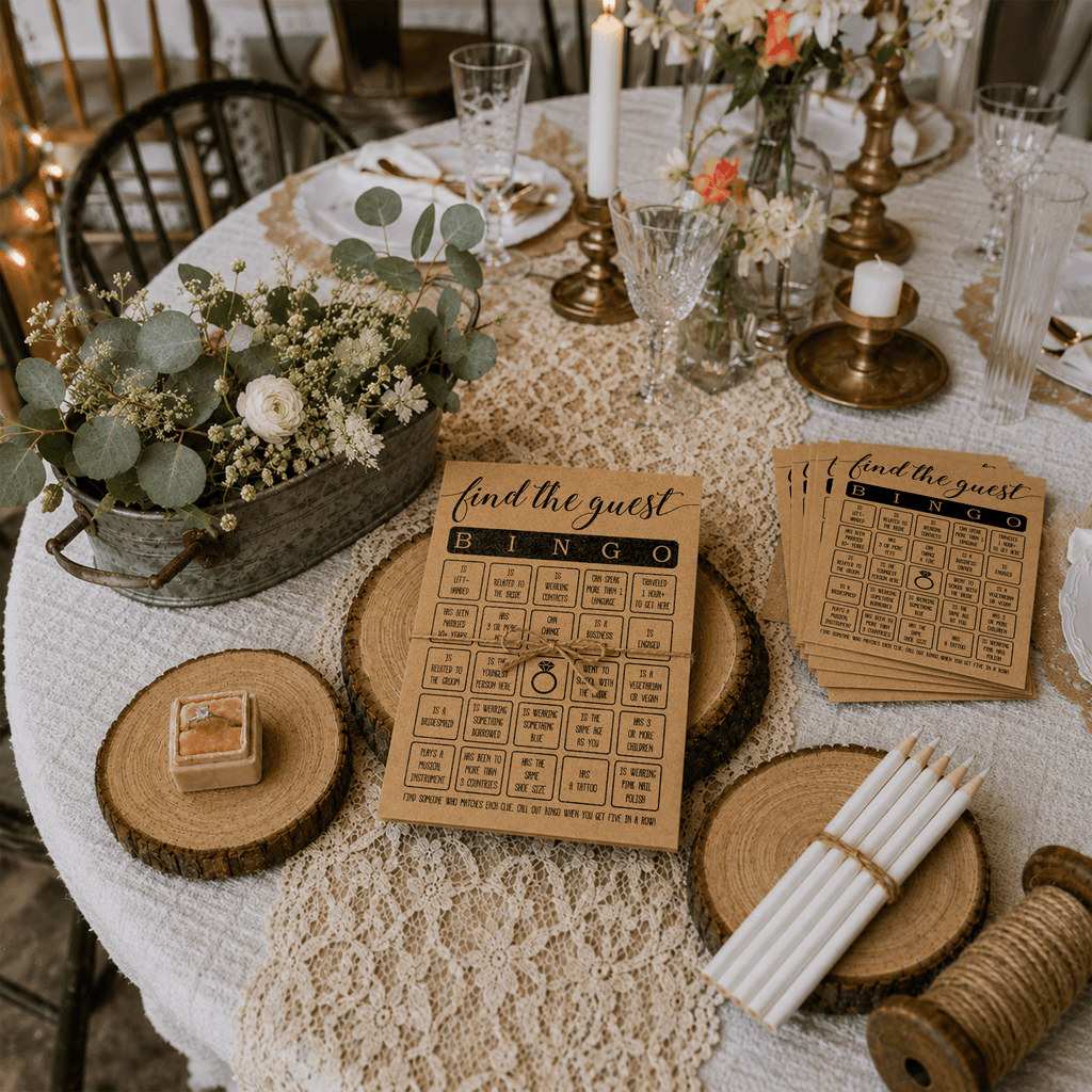 Find The Guest Bingo Bridal Shower Game
