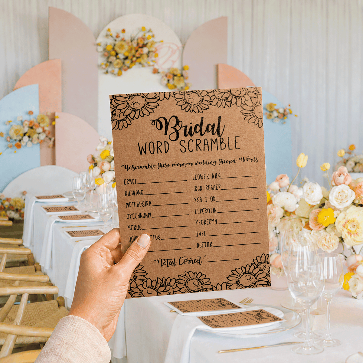 Bridal Word Scramble Bridal Shower Game
