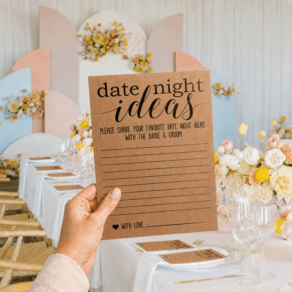 Date Night Ideas Bridal Shower Activity
