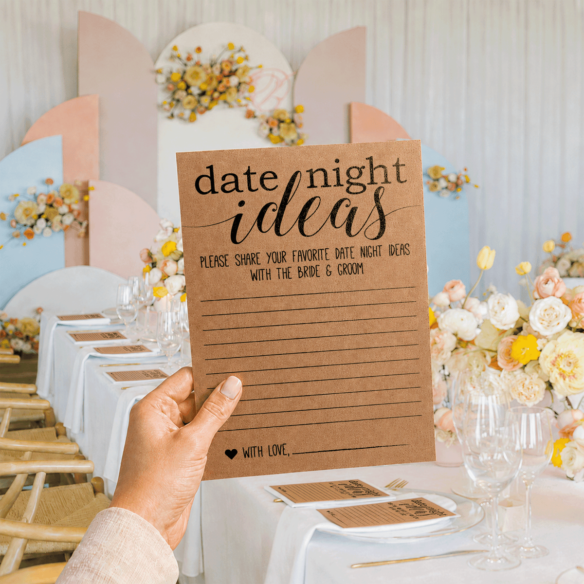Date Night Ideas Bridal Shower Activity